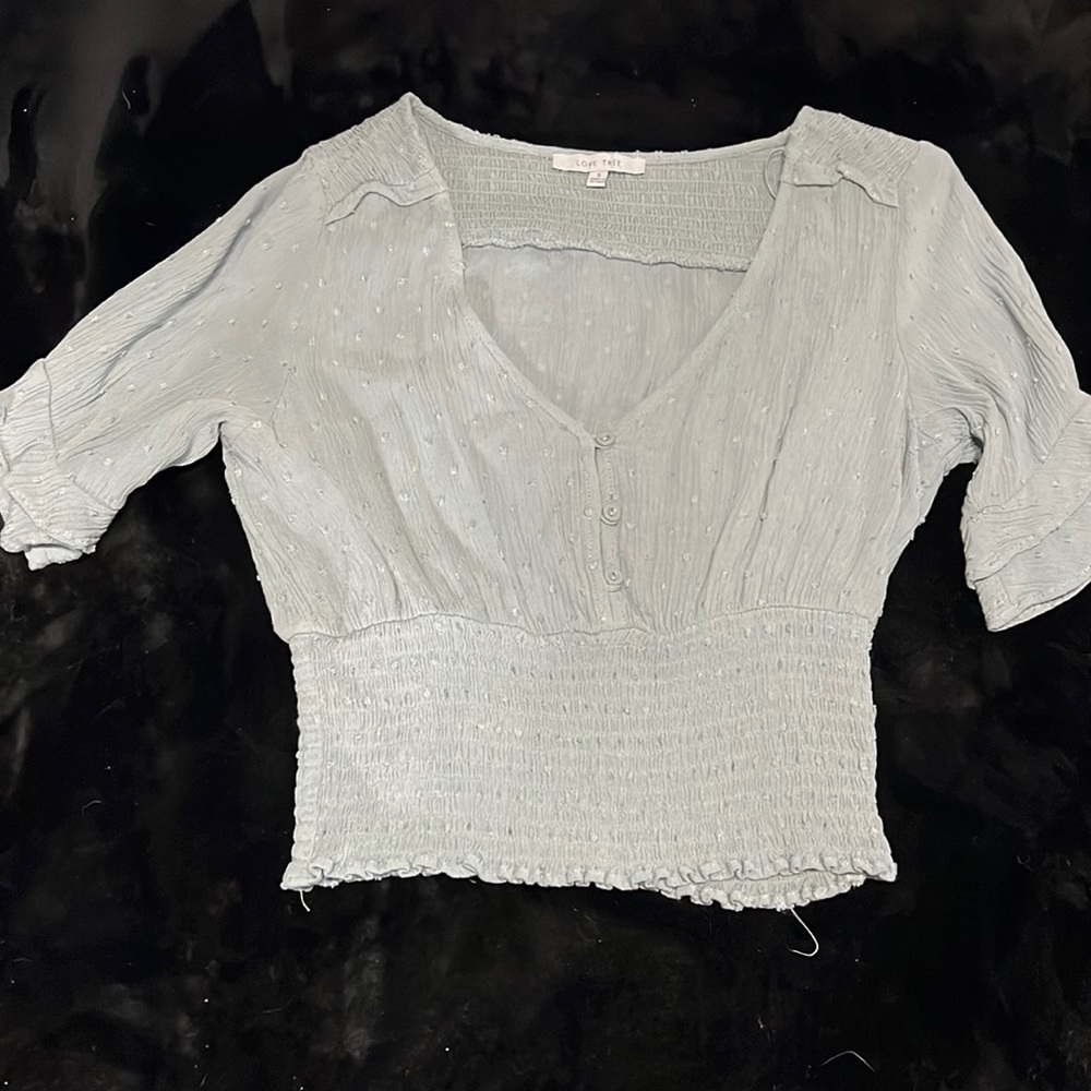 Pastel green blouse